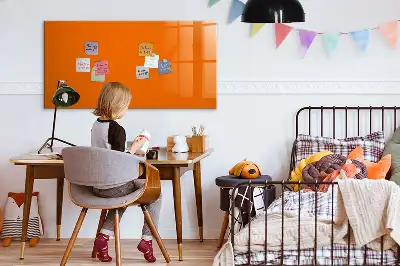 Magnetinė piešimo lenta oranžinės spalvos