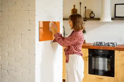 Magnetinė piešimo lenta oranžinės spalvos