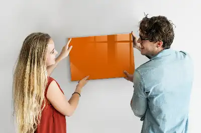 Magnetinė piešimo lenta oranžinės spalvos