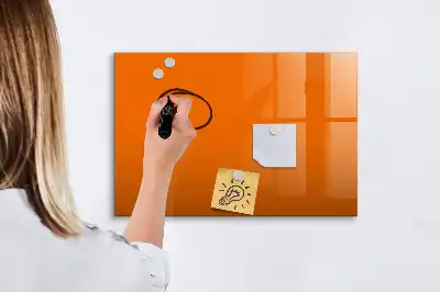 Magnetinė piešimo lenta oranžinės spalvos
