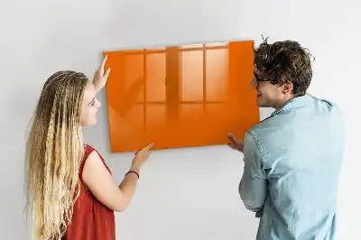 Magnetinė piešimo lenta oranžinės spalvos