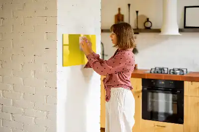 Magnetinė piešimo lenta šviesiai geltonos spalvos