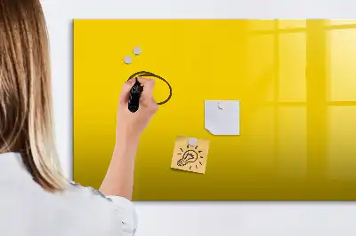 Magnetinė piešimo lenta šviesiai geltonos spalvos