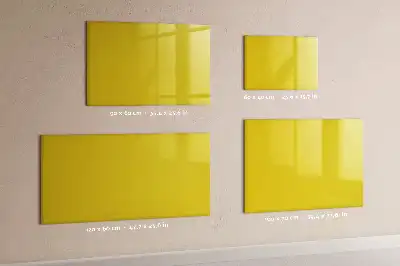 Magnetinė piešimo lenta šviesiai geltonos spalvos