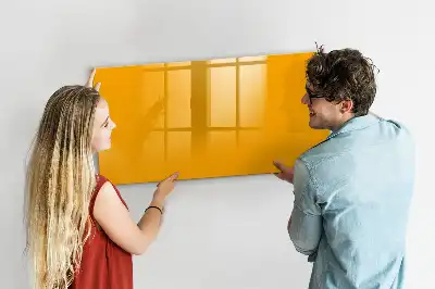 Magnetinė rašymo lenta auksinės geltonos spalvos