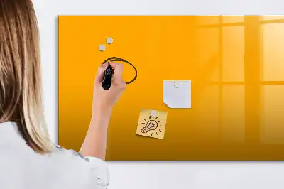 Magnetinė rašymo lenta auksinės geltonos spalvos