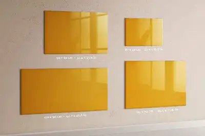 Magnetinė rašymo lenta auksinės geltonos spalvos