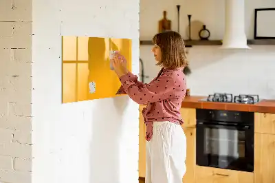 Magnetinė rašymo lenta auksinės geltonos spalvos