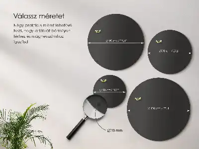 Magnetinė lenta atostogų magnetukams juodos spalvos apvali