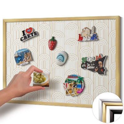 Magnetinė lenta su aukso rėmu Reguliarūs arkos