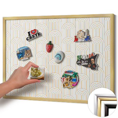 Magnetinė lenta su aukso rėmu Reguliarūs arkos