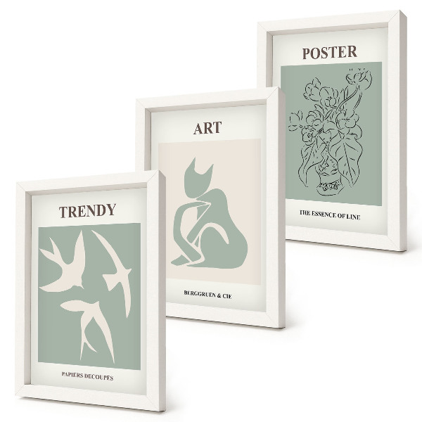 Įrėmintų paveikslų rinkinys Stilingos Henri Matisse iliustracijos