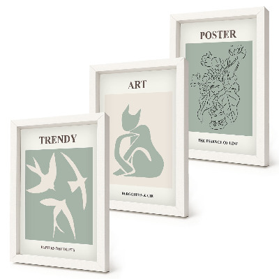 Įrėmintų paveikslų rinkinys Stilingos Henri Matisse iliustracijos