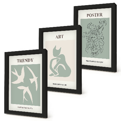Įrėmintų paveikslų rinkinys Stilingos Henri Matisse iliustracijos