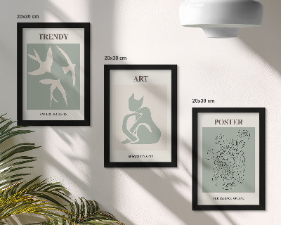 Įrėmintų paveikslų rinkinys Stilingos Henri Matisse iliustracijos