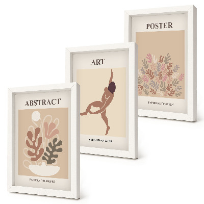Įrėmintų paveikslų rinkinys Stilingos abstrakčios Henri Matisse kompozicijos