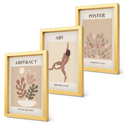 Įrėmintų paveikslų rinkinys Stilingos abstrakčios Henri Matisse kompozicijos