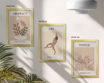 Įrėmintų paveikslų rinkinys Stilingos abstrakčios Henri Matisse kompozicijos
