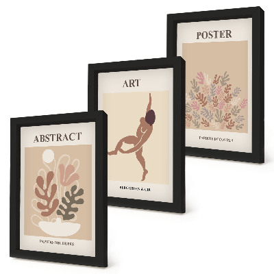 Įrėmintų paveikslų rinkinys Stilingos abstrakčios Henri Matisse kompozicijos
