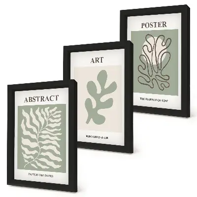 Henri Matisse'o gėlių plakatų rinkinys 3 paveikslai su rėmais