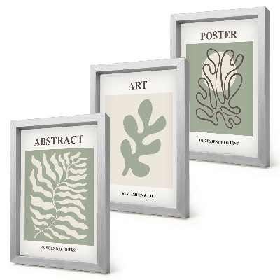 3 paveikslų rinkinys su rėmais Henri Matisse'o gėlių plakatai