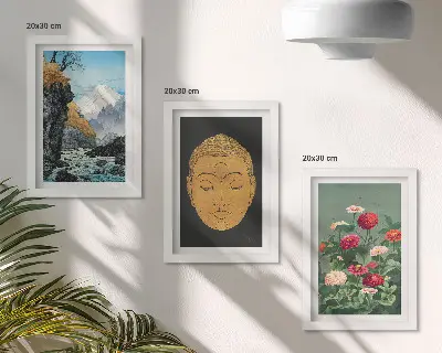 Įrėmintų paveikslų rinkinys japonijos gamtos ir kultūros motyvai japandi stiliumi