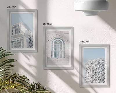 Įrėmintų paveikslų rinkinys Moderni architektūra minimalizmas ir geometrija