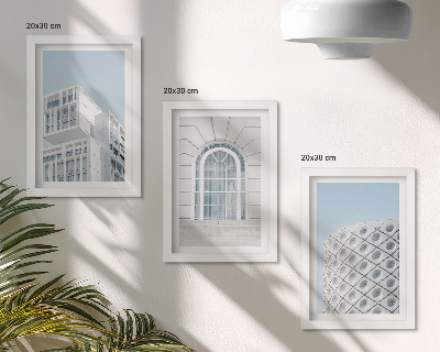Įrėmintų paveikslų rinkinys Moderni architektūra minimalizmas ir geometrija
