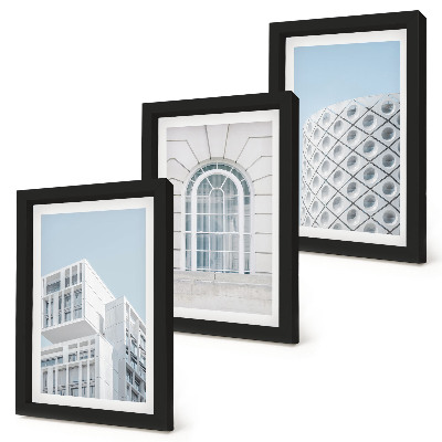 Įrėmintų paveikslų rinkinys Moderni architektūra minimalizmas ir geometrija