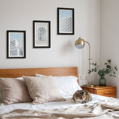 Įrėmintų paveikslų rinkinys Moderni architektūra minimalizmas ir geometrija