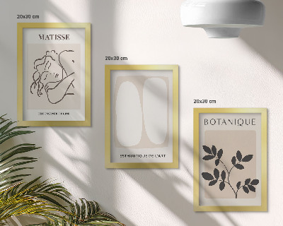 Įrėmintų paveikslų rinkinys Stilingi minimalistiniai Matisse'o paveikslai su augalų motyvais