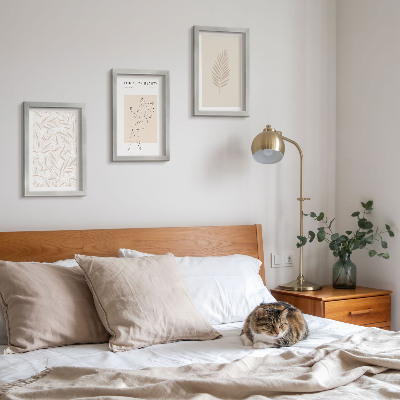 Įrėmintų paveikslų rinkinys Minimalistiniai botaniniai dizaino motyvai