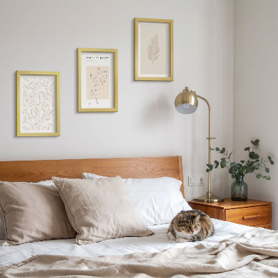 Įrėmintų paveikslų rinkinys Minimalistiniai botaniniai dizaino motyvai