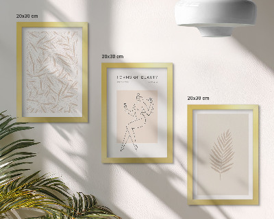 Įrėmintų paveikslų rinkinys Minimalistiniai botaniniai dizaino motyvai