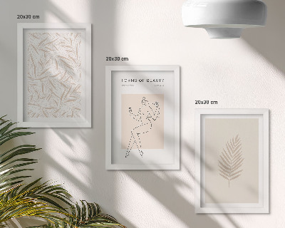 Įrėmintų paveikslų rinkinys Minimalistiniai botaniniai dizaino motyvai