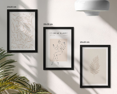 Įrėmintų paveikslų rinkinys Minimalistiniai botaniniai dizaino motyvai
