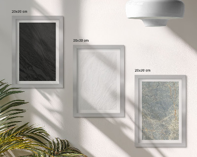 3 paveikslų rinkinys su rėmais Įvairių spalvų elegantiškos akmens konstrukcijos
