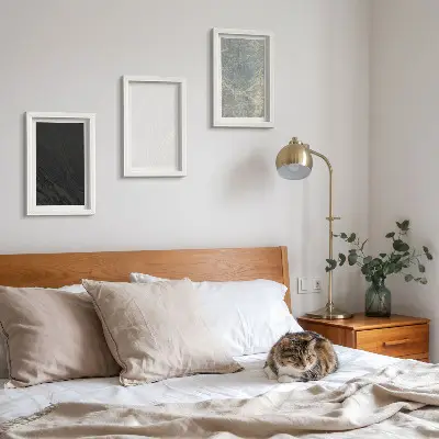 3 paveikslų rinkinys su rėmais elegantiškos akmens konstrukcijos įvairių spalvų