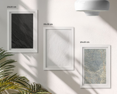 3 paveikslų rinkinys su rėmais Įvairių spalvų elegantiškos akmens konstrukcijos