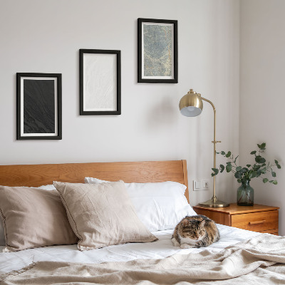 3 paveikslų rinkinys su rėmais Įvairių spalvų elegantiškos akmens konstrukcijos