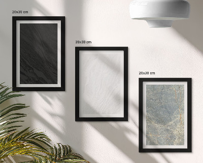 3 paveikslų rinkinys su rėmais Įvairių spalvų elegantiškos akmens konstrukcijos