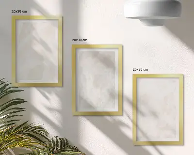 3 paveikslų rinkinys su rėmais elegantiška marmuro akmens tekstūra
