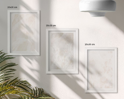3 paveikslų rinkinys su rėmais Elegantiška marmuro akmens fono tekstūra