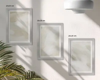 Įrėmintų paveikslų rinkinys ryški abstrakti tapyba ant drobės bohemišku stiliumi
