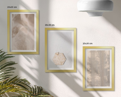 Įrėmintų paveikslų rinkinys Subtilios tekstūros natūraliame boho stiliuje