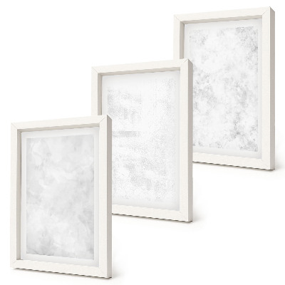 Įrėmintų paveikslų rinkinys Baltos dėmės ant minimalistinio drobės fono