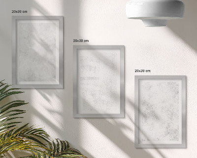 Įrėmintų paveikslų rinkinys Baltos dėmės ant minimalistinio drobės fono