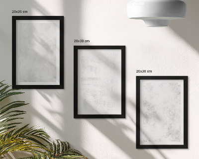 Įrėmintų paveikslų rinkinys Baltos dėmės ant minimalistinio drobės fono