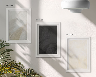 3 paveikslų rinkinys su rėmais Įvairių minimalizmo atspalvių konstrukcijos