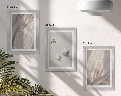 3 paveikslų rinkinys su rėmais Šiuolaikinių boho stiliaus pastatų stambūs planai